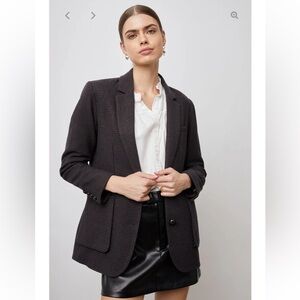 Rails Windsor Blazer in Midnight Brown Mini Check 🦋